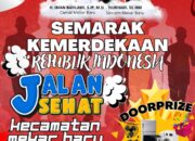 Semarak Jalan Sehat Kecamatan Mekar Baru Meriahkan HUT ke-80 RI