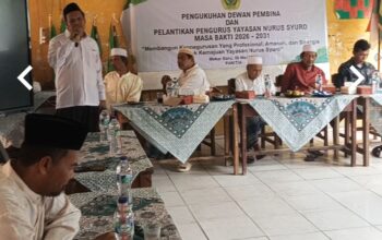 Bahrudin Pimpin Yayasan Nurus Syuro 2026-2031, Usung Kepengurusan Amanah dan Profesional
