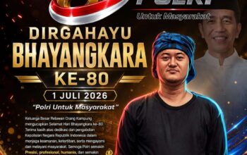 Peringati Hari Bhayangkara ke-80, Relawan Orang Kampung Apresiasi Dedikasi dan Sinergitas Polri dalam Penegakan Hukum